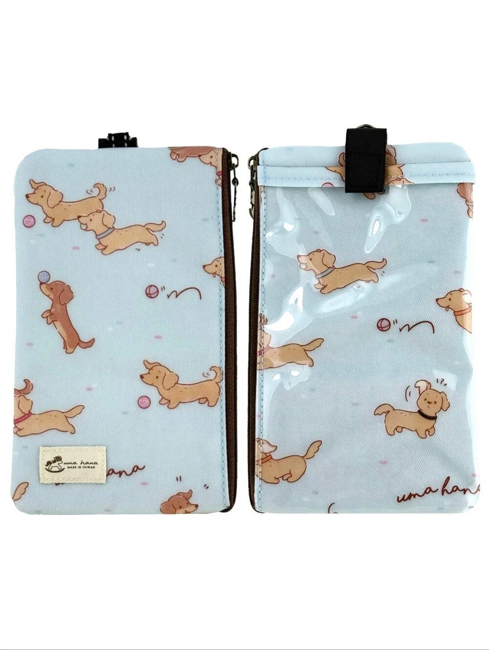 Waterproof Dachshund Weiner Dog Phone Case Pouch W/ Neck Strap